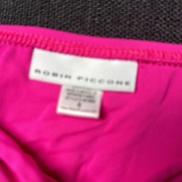 Bikini Bottom Hot Pink Small Robin Piccone Women's Olivia Knot Front Hipster - Picture 15 of 15